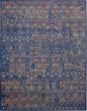 Nourison Global Vintage 7'10" x 9'10" Navy/Multicolor Vintage Indoor Rug