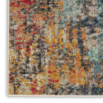Nourison Celestial Multicolor 2'2" x 3'9" Area Rug, Abstract, Non Shedding, Easy Cleaning Bed Room, Living Room, Dining Room, Kitchen, (2' x 4')