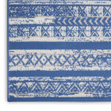 Nourison Whimsicle Tribal Light Blue Ivory 3' x 5' Area Rug, Easy Cleaning, Non Shedding, Bed Room, Living Room, Dining Room, Kitchen (3x5)