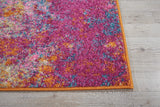 Nourison Passion Sunburst 2'2'' x 10' Area-Rug, Modern, Abstract, Easy-Cleaning, Non Shedding, Bed Room, Living Room, Dining Room, Kitchen, (10' Runner)