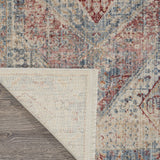 Nourison Enchanting Home Farmhouse & Country Blue/Grey 3' x 5' Area -Rug, Easy -Cleaning, Non Shedding, Bed Room, Living Room, Dining Room, Kitchen (3x5)