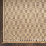 Nourison Washable Jute Solid Natural 3'11" x 5'11" Area Rug, Easy Clean, Non Shedding, Bed Room, Living Room, Dining Room, Kitchen (4x6)