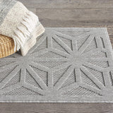 Nourison Palamos Lt Grey 2' x 4' Area Rug , 2'2" x 3'9"