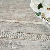 Nourison Glam Geometric Ivory Multicolor 3'11" x 5'11" Area Rug, Easy Cleaning, Non Shedding, Bed Room, Living Room, Dining Room, Backyard, Deck, Patio (4x6)