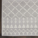 Nourison Whimsicle Moroccan Grey 3' x 5' Area Rug, Easy Cleaning, Non Shedding, Bed Room, Living Room, Dining Room, Kitchen (3x5)