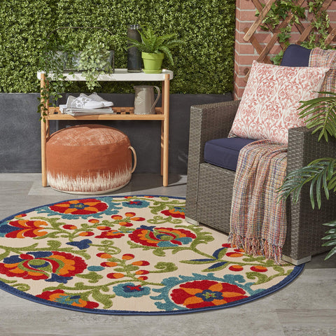 Nourison Aloha Contemporary Floral Area Rug, 3'6" X5'6, Multicolor