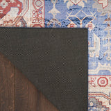 Nourison Vintage Home Bohemian Blue 3'9" x 5'9" Area Rug, Easy Clean, Non Shedding, Bed Room, Living Room, Dining Room, Backyard, Deck, Patio (4x6)