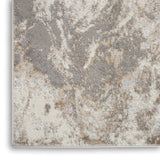 Nourison Elation Abstract Ivory Grey 4' x 6' Area Rug, Easy Clean, Non Shedding, Bed Room, Living Room, Dining Room, Kitchen (4x6)