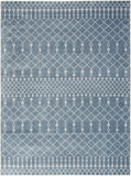 Nourison Astra Machine Washable Bohemian Blue 5'3" x 7' Area Rug, Easy Clean, Non Shedding, Bed Room, Living Room, Dining Room, Kitchen (5x7)