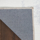 Nourison Washables Abstract Blue Multicolor 5'2" x 7' Area Rug, Easy Clean, Non Shedding, Bed Room, Living Room, Dining Room, Kitchen (5x7)