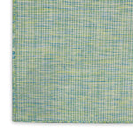 Nourison Positano Indoor/Outdoor Blue/Green 7' x 10' Area Rug, Easy Cleaning, Non Shedding, Bed Room, Living Room, Dining Room, Backyard, Deck, Patio (7x10)