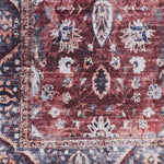 Nourison Brilliance Machine Washable Traditional Vintage Brick/Ivory 5'3" x 7'3" Area -Rug, Easy -Cleaning, Non Shedding, Bed Room, Living Room, Dining Room, Kitchen (5x7)