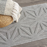 Nourison Palamos Lt Grey 2' x 4' Area Rug , 2'2" x 3'9"