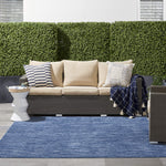 Nourison Essentials 5' x Square Navy Blue Outdoor Indoor/Outdoor Rug