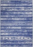 Nourison Whimsicle Tribal Navy Ivory 4' x 6' Area Rug, Easy Cleaning, Non Shedding, Bed Room, Living Room, Dining Room, Kitchen (4x6)
