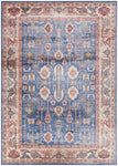 Nourison Vintage Home Bohemian Blue 3'9" x 5'9" Area Rug, Easy Clean, Non Shedding, Bed Room, Living Room, Dining Room, Backyard, Deck, Patio (4x6)