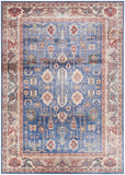 Nourison Vintage Home Bohemian Blue 3'9" x 5'9" Area Rug, Easy Clean, Non Shedding, Bed Room, Living Room, Dining Room, Backyard, Deck, Patio (4x6)
