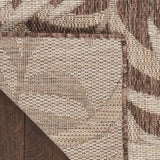 Nourison Garden Oasis Indoor/Outdoor Mocha 8' x 10' Area Rug, Easy-Cleaning, Non Shedding, Bed Room, Living Room, Dining Room, Kitchen (8x10)