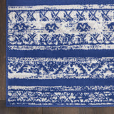 Nourison Whimsicle Tribal Navy Ivory 3' x 5' Area Rug, Easy Cleaning, Non Shedding, Bed Room, Living Room, Dining Room, Kitchen (3x5)