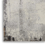 Nourison Elation 5'3" x 7'3" Polyester Modern Indoor Rug in Gray Ivory