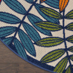 Nourison Aloha Indoor/Outdoor Multicolor 4' x ROUND Area Rug (4 Round)