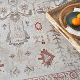 Nourison Vintage Home Bohemian Ivory 5' x 7' Area -Rug, Easy -Cleaning, Non Shedding, Bed Room, Living Room, Dining Room, Backyard, Deck, Patio (5x7)