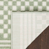 Nourison Casual Green 3'11" x 5'11" Area Rug Easy Clean, Non Shedding, Bed Room, Living Room, Dining Room, Kitchen (4' x 6')