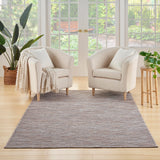 Nourison Practical Solutions Indoor/Outdoor Grey Mocha 5' x 7' Area -Rug, Easy -Cleaning, Non Shedding, Bed Room, Living Room, Dining Room, Backyard, Deck, Patio (5x7)" }