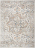 Nourison Astra Machine Washable Bohemian Silver Grey 5'3" x 7' Area Rug, Easy Clean, Non Shedding, Bed Room, Living Room, Dining Room, Kitchen (5x7)