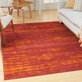 Nourison Essentials 5' x 7' Red Modern Rug