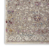 Nourison Vintage Vita Grey/Multi 2'2" x 7'6" Area Rug (8' Runner), 2'2"X7'6",
