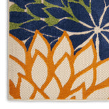 Nourison Aloha Indoor/Outdoor Multicolor 2'3'' x 8' Area--Rug, Tropical, Botanical, Easy--Cleaning, Non Shedding, Bed Room, Living Room, Dining Room, Deck, Backyard, Patio (2x8)
