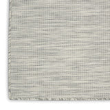 Nourison Positano Indoor-Outdoor Light Grey 5' x 7' Area Rug, Easy Cleaning, Non Shedding, Bed Room, Living Room, Dining Room, Backyard, Deck, Patio (5x7)