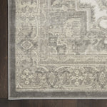 Nourison Cyrus Bohemian Ivory/Grey 2'6" x 4' Area Rug, Easy Clean, Non Shedding, Bed Room, Living Room, Dining Room, Kitchen (3x4)