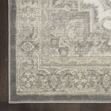 Nourison Cyrus Bohemian Ivory/Grey 2'6" x 4' Area Rug, Easy Clean, Non Shedding, Bed Room, Living Room, Dining Room, Kitchen (3x4)
