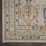 Nourison Concerto Bohemian Grey/Multi 6'7" x 9'6" Area -Rug, Easy -Cleaning, Non Shedding, Bed Room, Living Room, Dining Room, Kitchen (7x10)