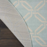 Nourison JUB17 Jubilant Retro Trellis Green Area Rug 5'XROUND, 5'3" x Round