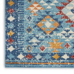 Nourison Passion Transitional Blue/Multicolor 3'9" x 5'9" Area Rug, Easy Clean, Non Shedding, Bed Room, Living Room, Dining Room, Kitchen (4x6)