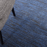 Nourison Essentials Indoor/Outdoor Midnight Blue 6' x Round Area Rug, Easy Cleaning, Non Shedding, Bed Room, Living Room, Dining Room, Backyard, Deck, Patio (6 Round)