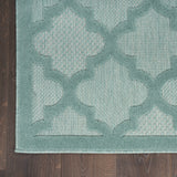 Nourison Easy Care 4' x 6' Aqua/Teal Indoor/Outdoor Rug
