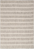 Nourison Positano Indoor/Outdoor Grey Ivory 4' x 6' Area Rug, Easy-Cleaning, Non-Shedding, Bedroom, Living Room, Dining Room, Deck, Backyard, Patio