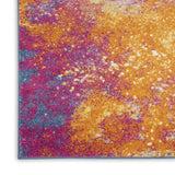 Nourison Passion Sunburst 1'10'' x 6' Area-Rug, Modern, Abstract, Easy-Cleaning, Non Shedding, Bed Room, Living Room, Dining Room, Kitchen, (6' Runner)