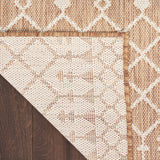 Nourison Positano Indoor-Outdoor Jute 4' x 6' Area Rug, Easy Cleaning, Non Shedding, Bedroom, Living Room, Dining Room, Deck, Backyard, Patio