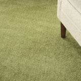 Nourison Essentials Indoor/Outdoor Green 6' x Round Area Rug, Easy Cleaning, Non Shedding, Bed Room, Living Room, Dining Room, Backyard, Deck, Patio (6 Round)