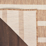 Nourison Positano Indoor/Outdoor Jute Ivory 4' x 6' Area Rug, Easy Clean, Non Shedding, Bedroom, Living Room, Dining Room, Deck, Backyard, Patio