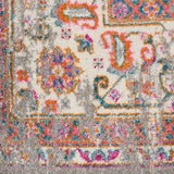 Nourison Passion Grey 6'7'' x 9'6'' Area-Rug, Boho, Traditional, Easy-Cleaning, Non Shedding, Bed Room, Living Room, Hallway, (7' x 10')