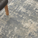 Nourison Concerto Abstract Grey/Beige 3'9" x 5'9" Area -Rug, Easy -Cleaning, Non Shedding, Bed Room, Living Room, Dining Room, Kitchen (4x6)