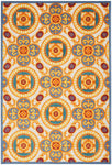 Nourison Aloha Indoor/Outdoor Multicolor 3'6" x 5'6" Area Rug, Easy Cleaning, Non Shedding, Bed Room, Living Room, Dining Room, Patio, Deck, Backyard (4x6)