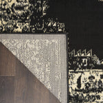 Nourison Grafix Black 3' x 5' Area -Rug, Easy -Cleaning, Non Shedding, Bed Room, Living Room, Dining Room, Kitchen (3x5)