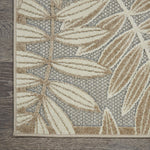Nourison Aloha Indoor/Outdoor Natural 9'6" x 13' Area Rug, Easy Cleaning, Non Shedding, Bed Room, Living Room, Dining Room, Backyard, Deck, Patio (10x13)